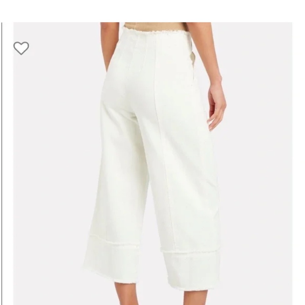 INTERMIX HIGH WAISTED White Wide Leg Pants - Picture 2 of 12